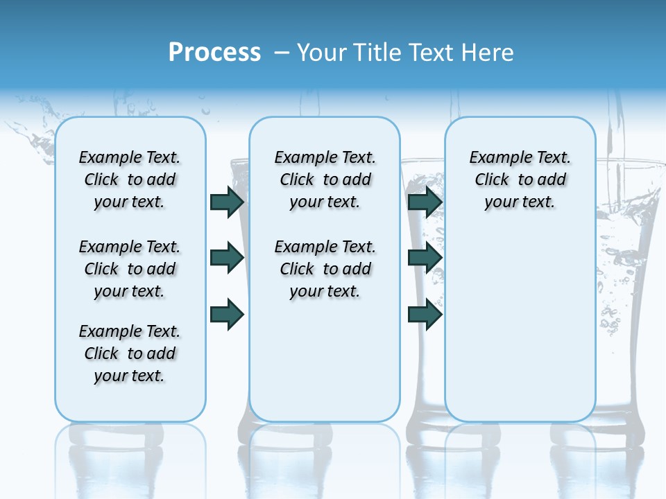 Cube Isolated Flowing PowerPoint Template