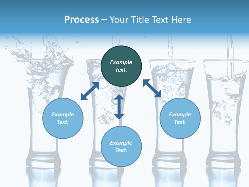 Cube Isolated Flowing PowerPoint Template