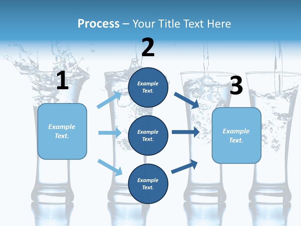 Cube Isolated Flowing PowerPoint Template