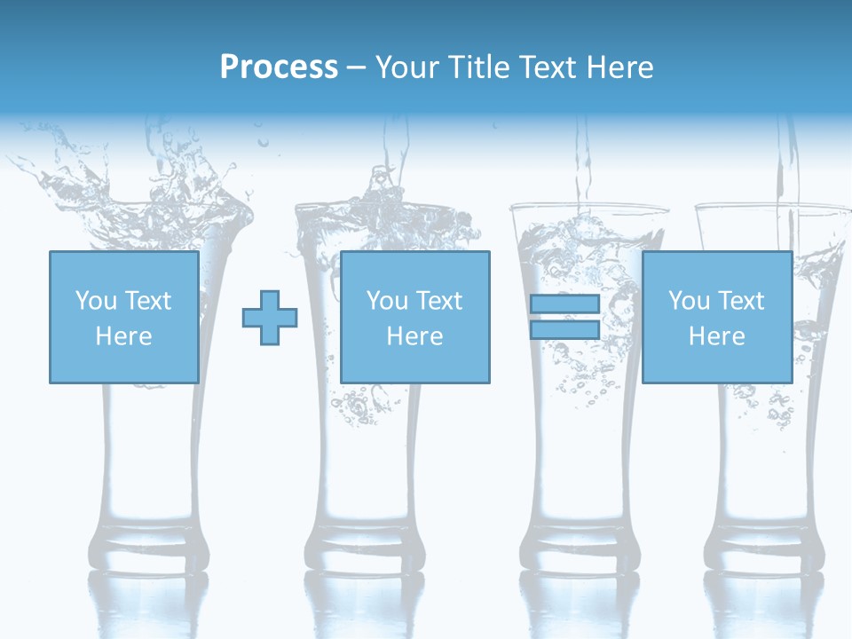 Cube Isolated Flowing PowerPoint Template