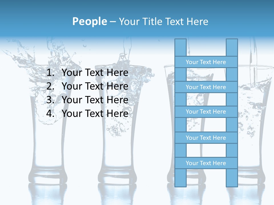 Cube Isolated Flowing PowerPoint Template