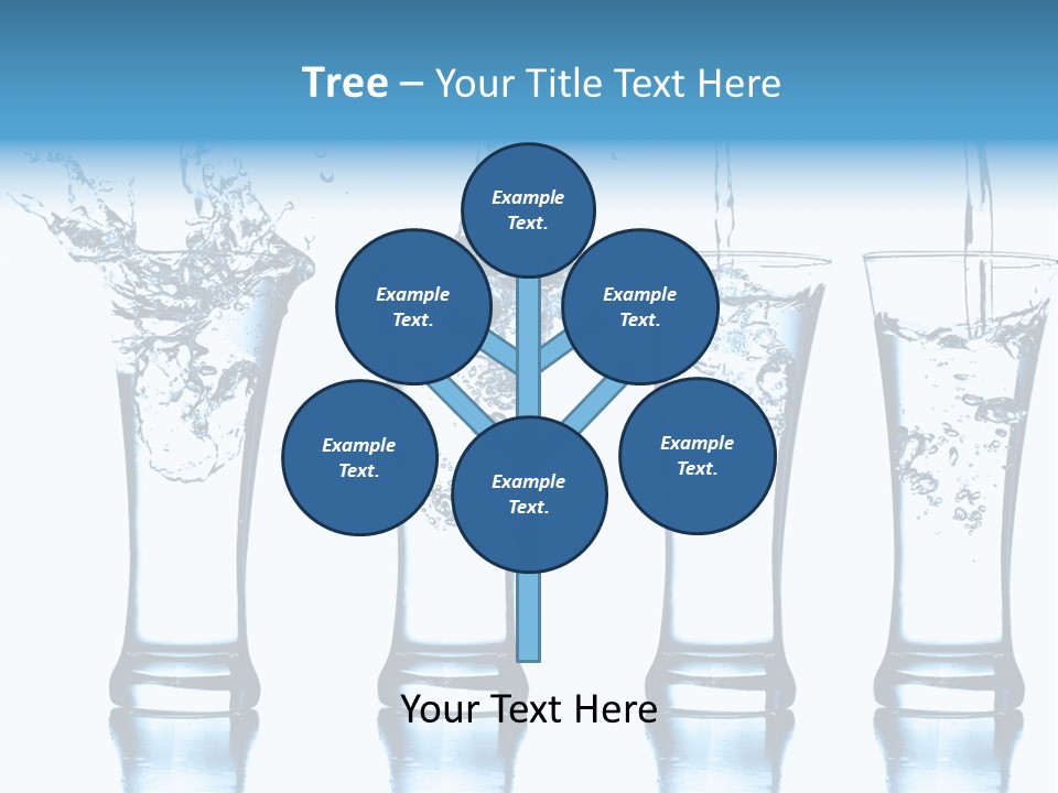 Cube Isolated Flowing PowerPoint Template