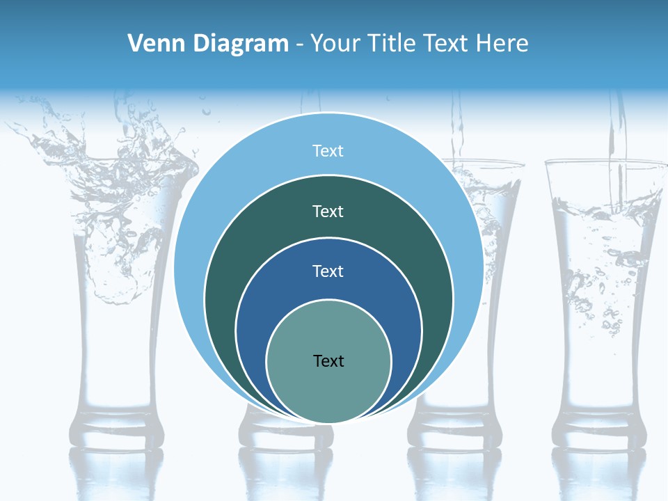 Cube Isolated Flowing PowerPoint Template