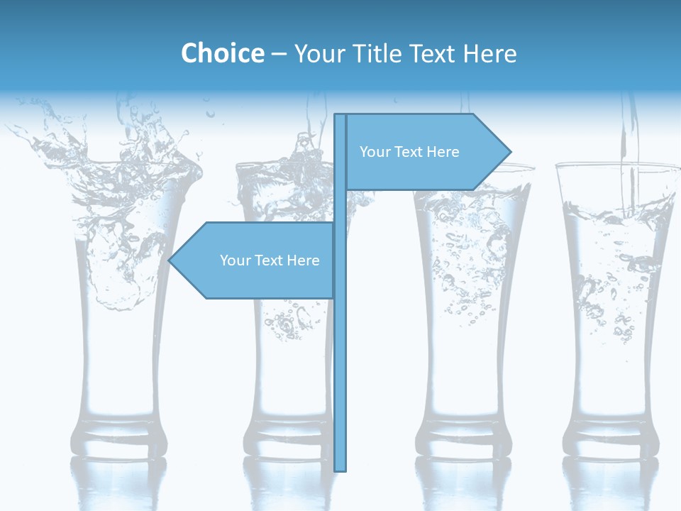 Cube Isolated Flowing PowerPoint Template