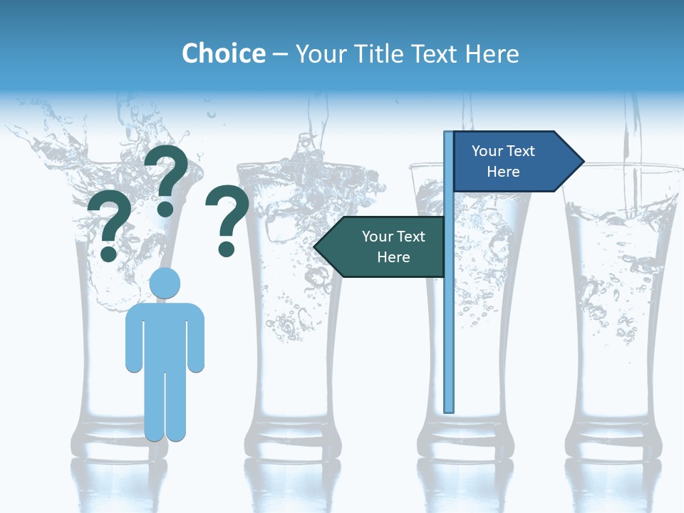 Cube Isolated Flowing PowerPoint Template