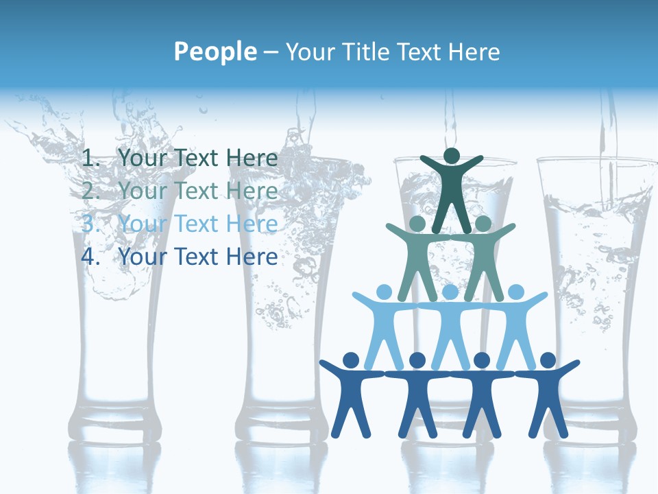 Cube Isolated Flowing PowerPoint Template