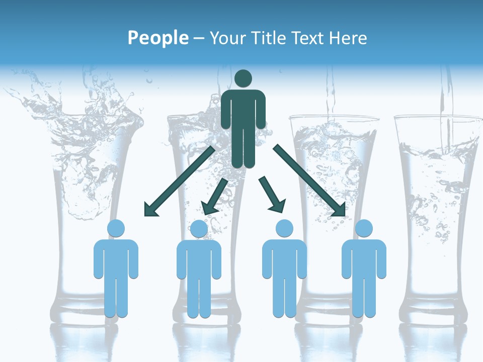 Cube Isolated Flowing PowerPoint Template