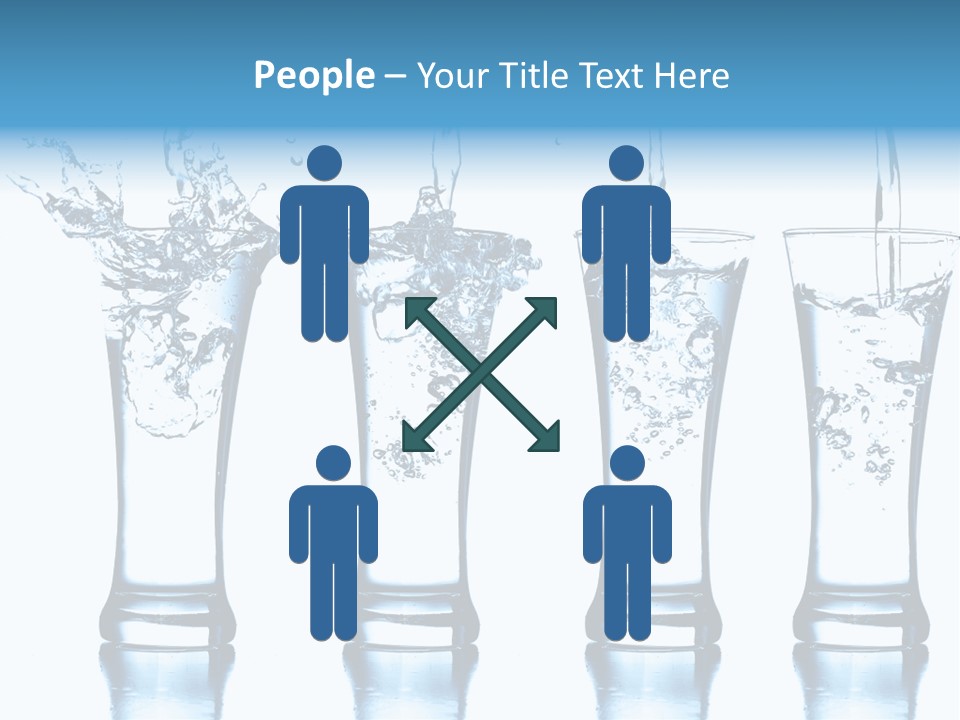 Cube Isolated Flowing PowerPoint Template