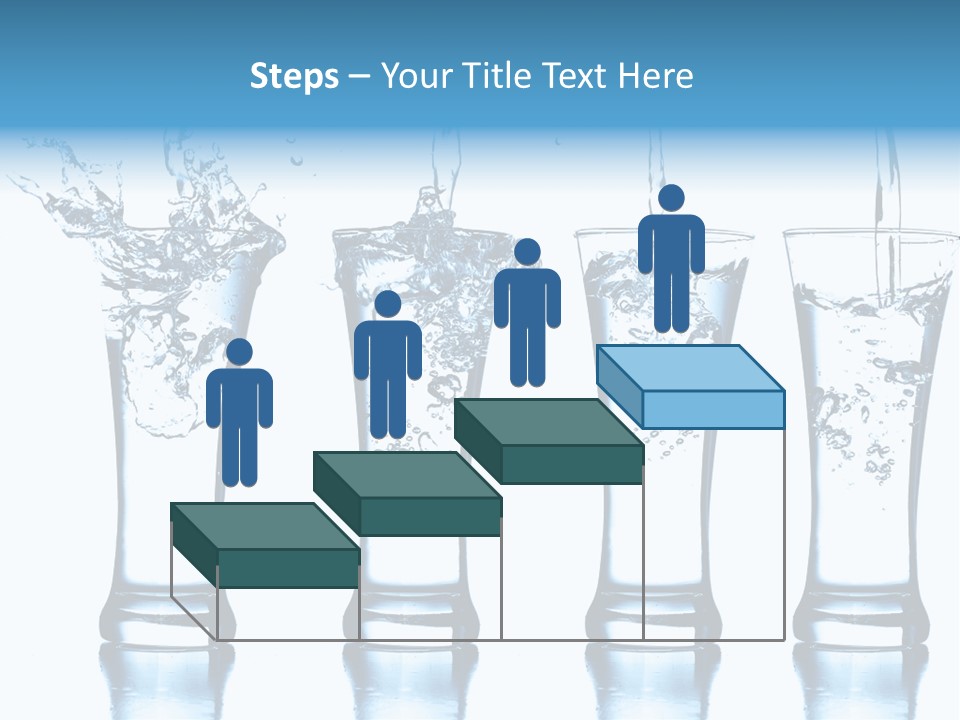 Cube Isolated Flowing PowerPoint Template