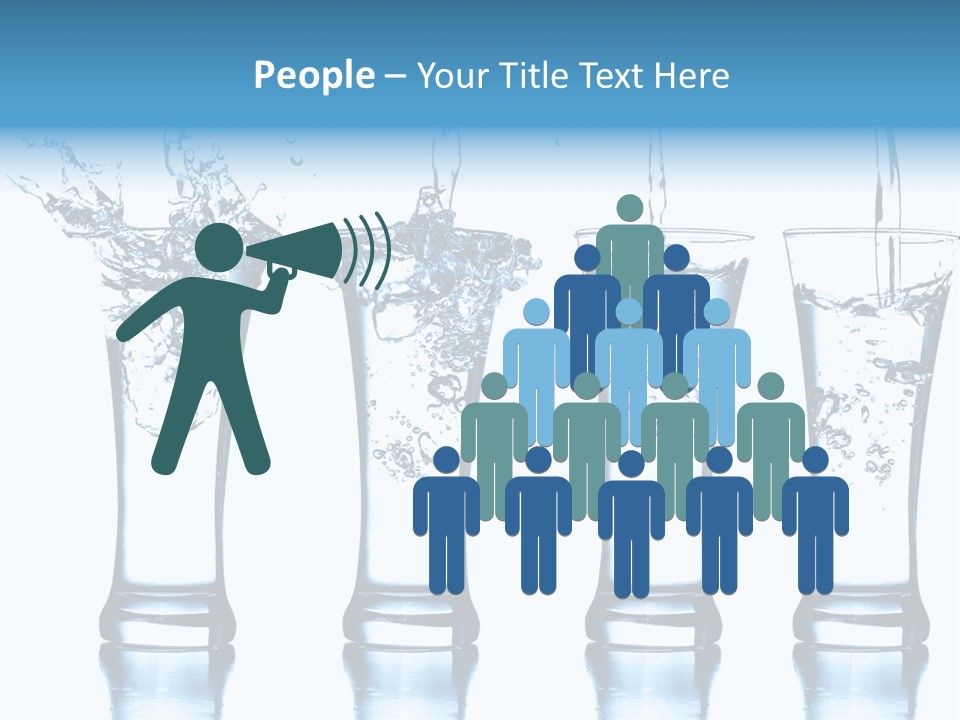 Cube Isolated Flowing PowerPoint Template