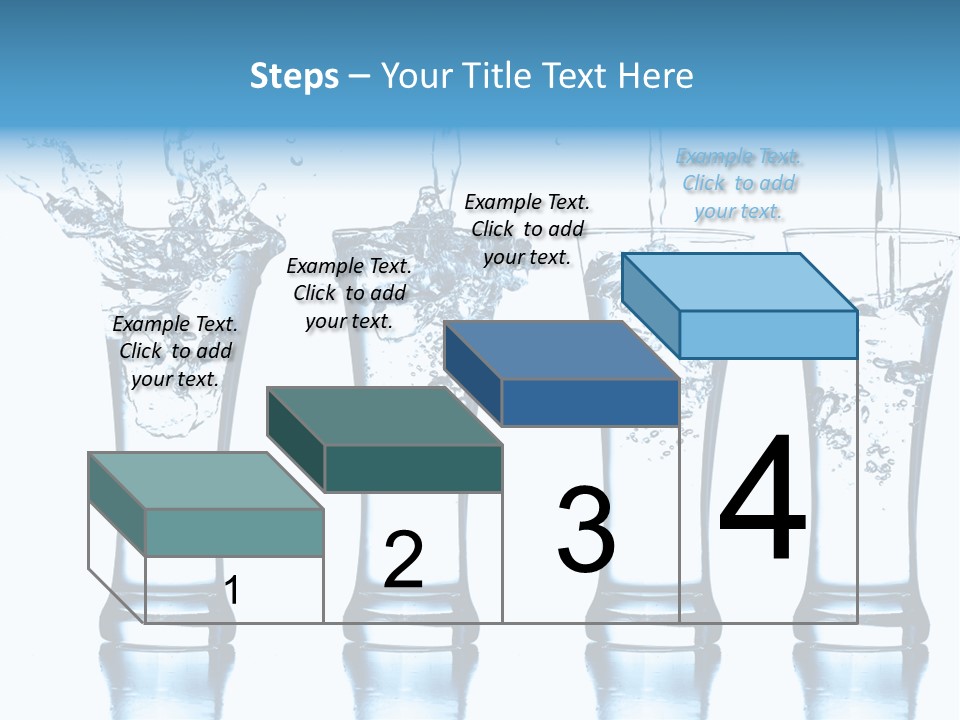 Cube Isolated Flowing PowerPoint Template
