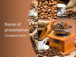 Roasted Beverage Style PowerPoint Template