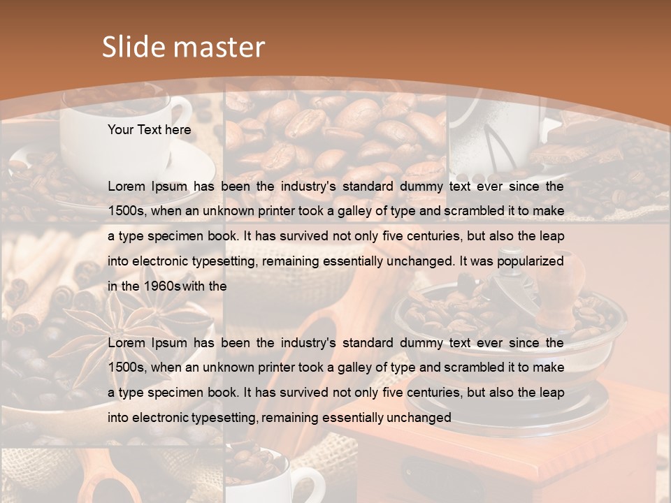 Roasted Beverage Style PowerPoint Template