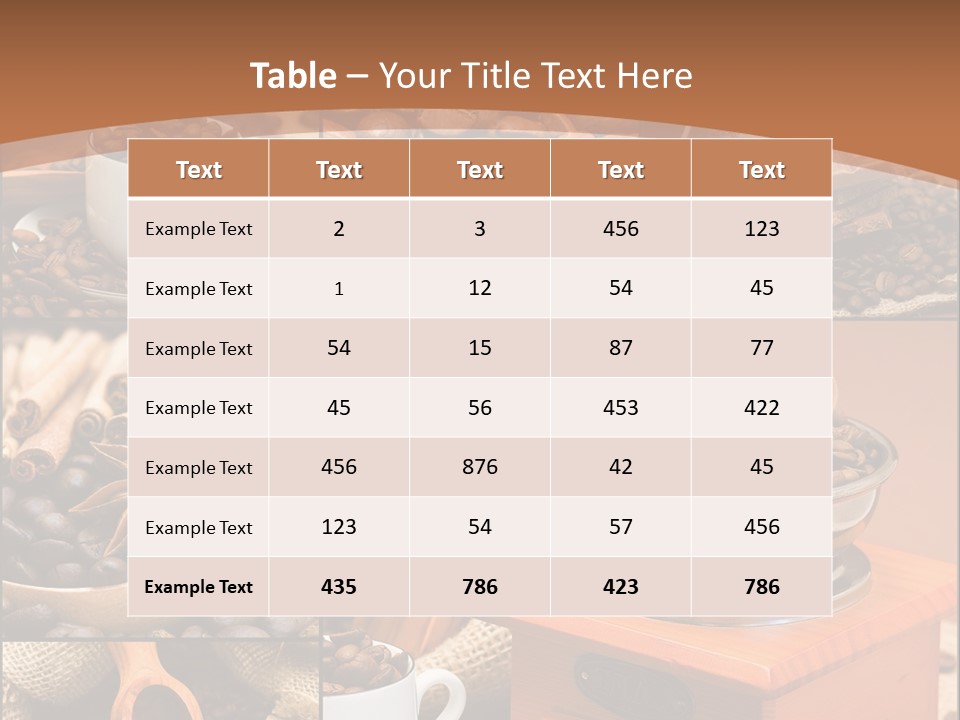 Roasted Beverage Style PowerPoint Template