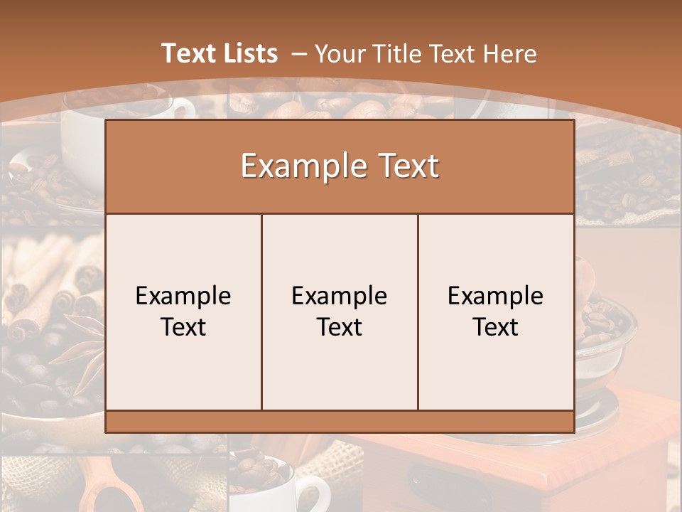 Roasted Beverage Style PowerPoint Template