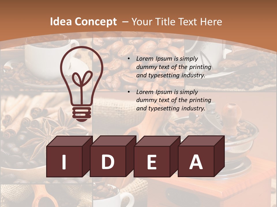 Roasted Beverage Style PowerPoint Template