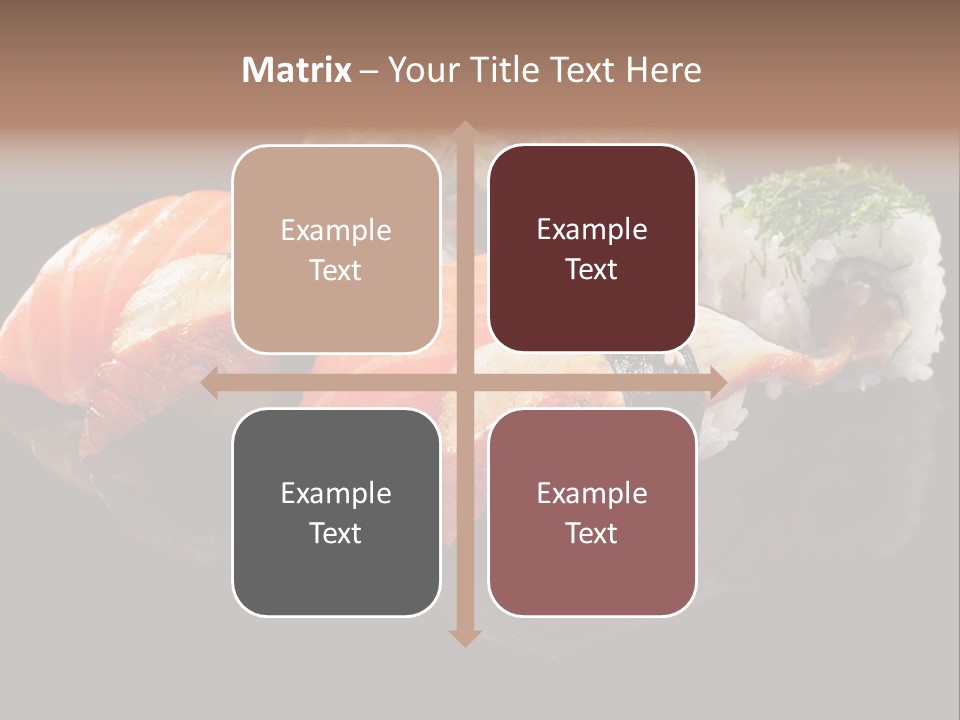 Slice Salmon Oriental PowerPoint Template