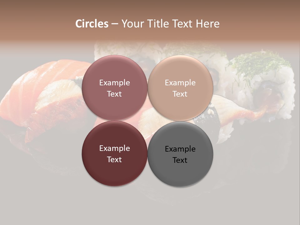 Slice Salmon Oriental PowerPoint Template