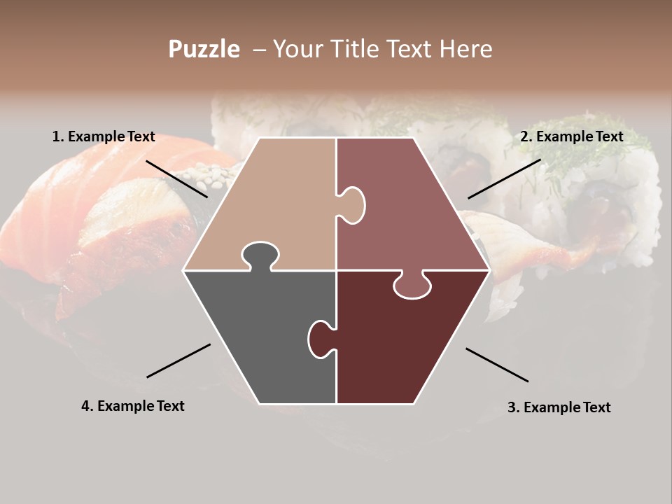 Slice Salmon Oriental PowerPoint Template