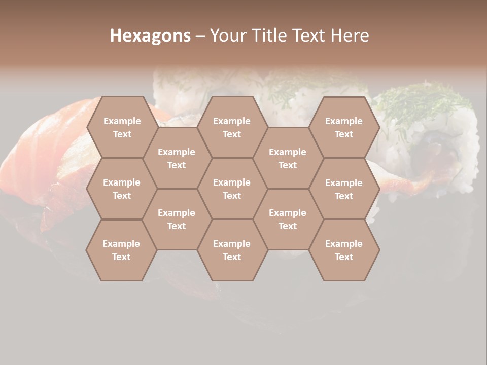 Slice Salmon Oriental PowerPoint Template