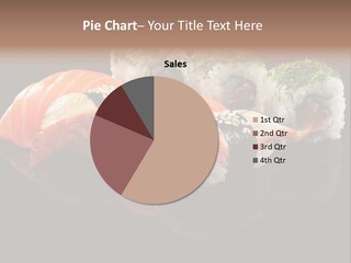 Slice Salmon Oriental PowerPoint Template