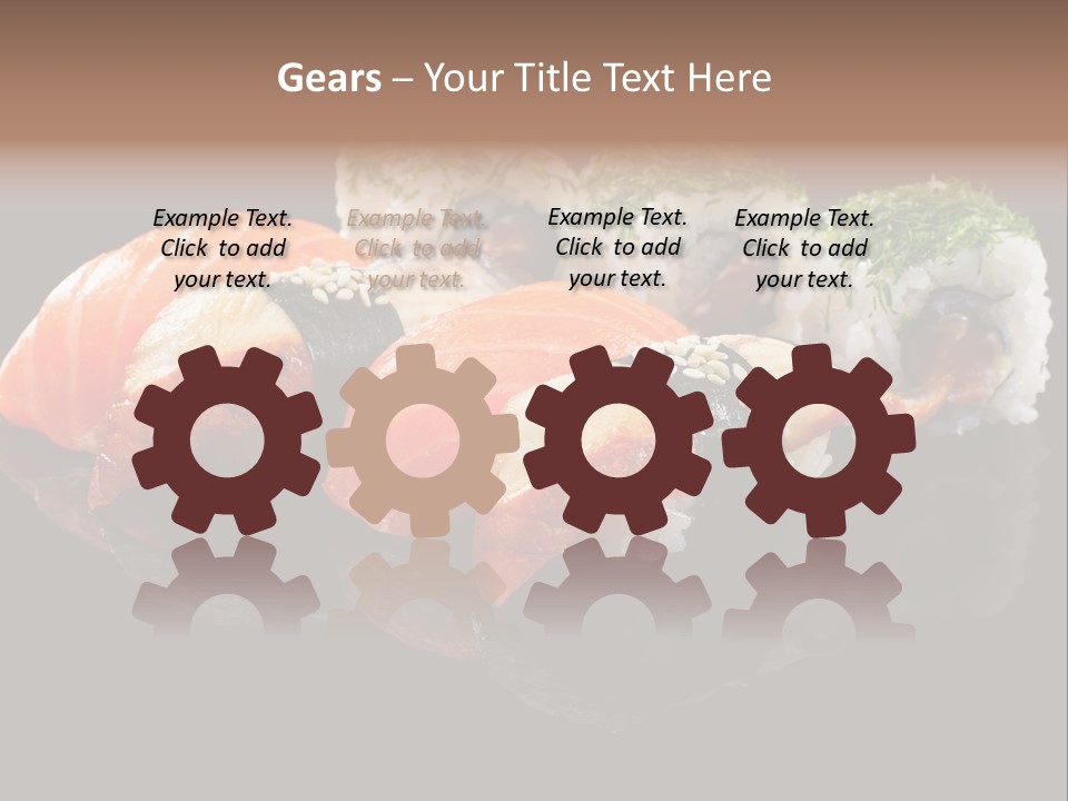 Slice Salmon Oriental PowerPoint Template