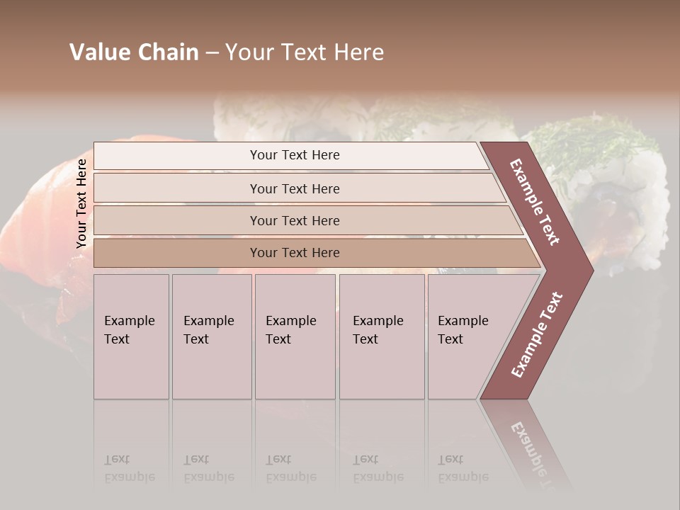 Slice Salmon Oriental PowerPoint Template