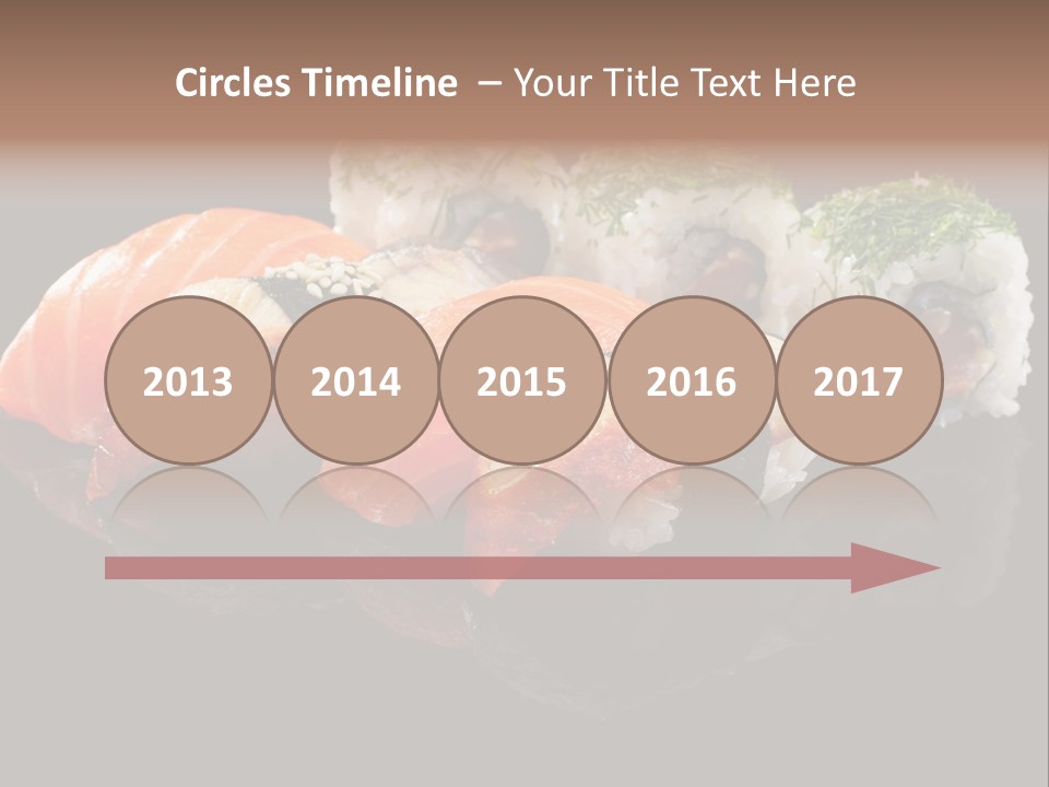 Slice Salmon Oriental PowerPoint Template