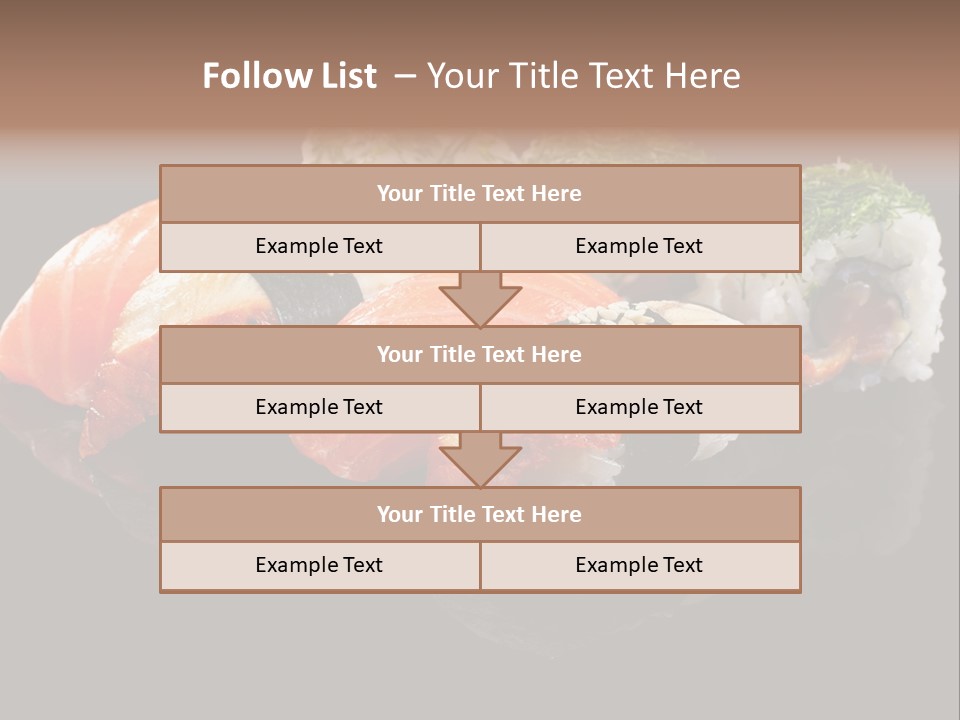 Slice Salmon Oriental PowerPoint Template