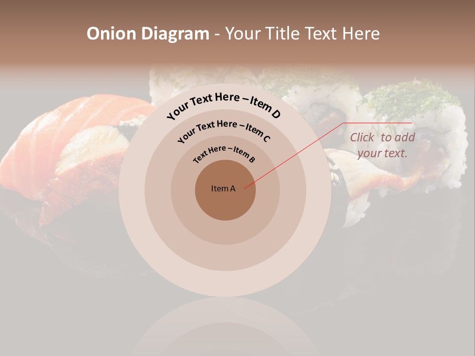 Slice Salmon Oriental PowerPoint Template