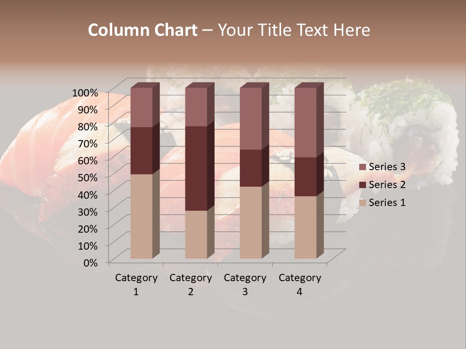 Slice Salmon Oriental PowerPoint Template