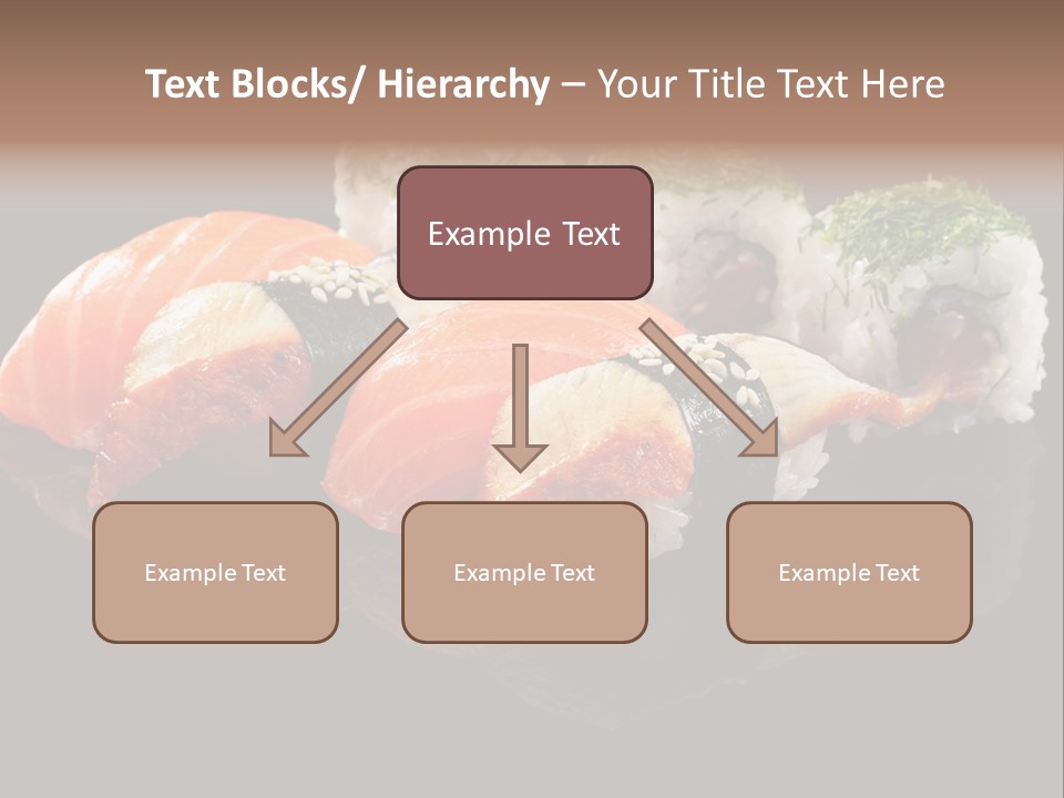 Slice Salmon Oriental PowerPoint Template