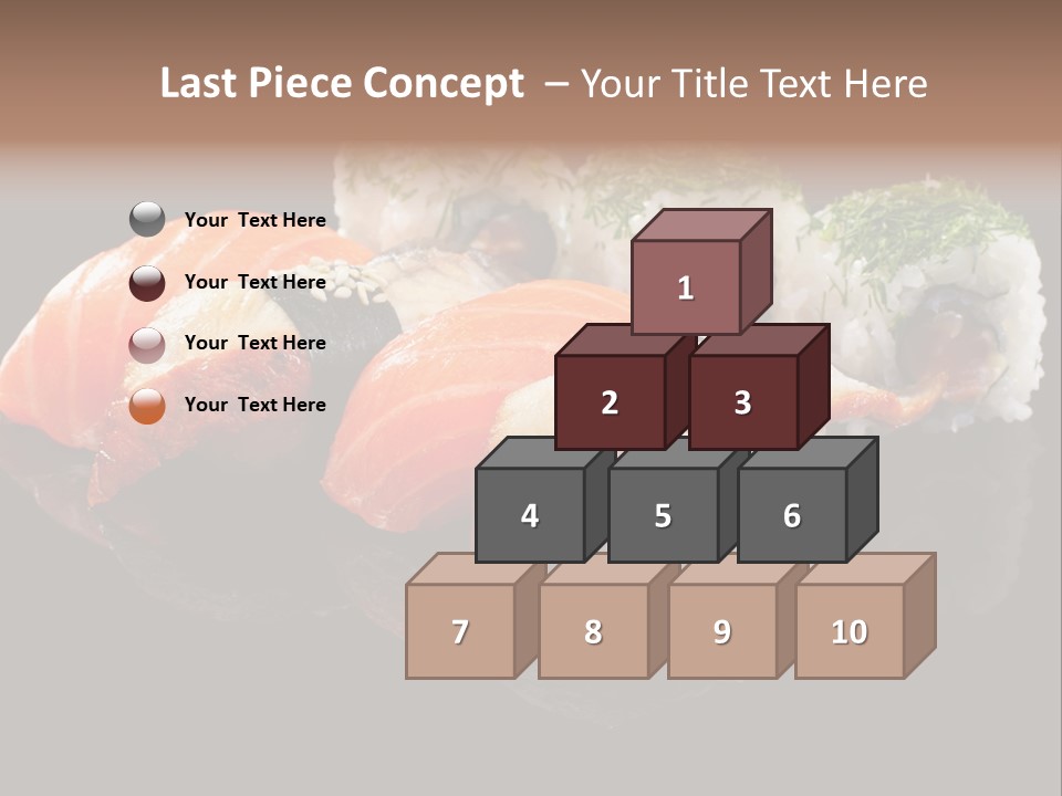 Slice Salmon Oriental PowerPoint Template