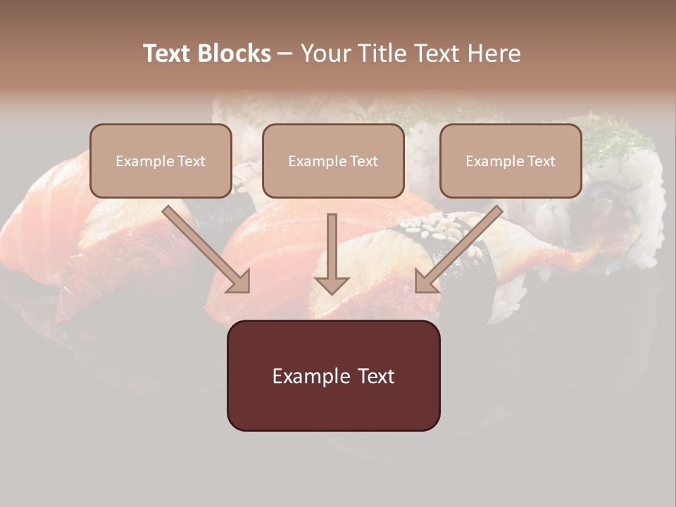 Slice Salmon Oriental PowerPoint Template