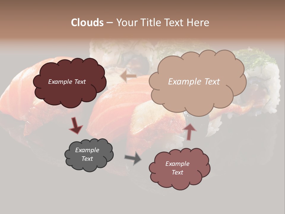Slice Salmon Oriental PowerPoint Template