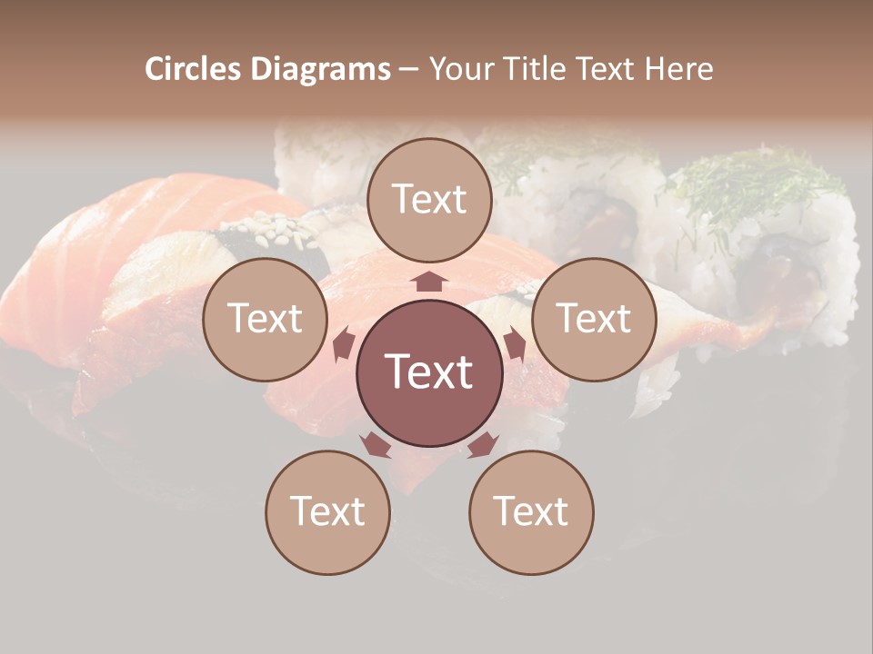 Slice Salmon Oriental PowerPoint Template