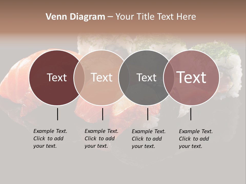 Slice Salmon Oriental PowerPoint Template