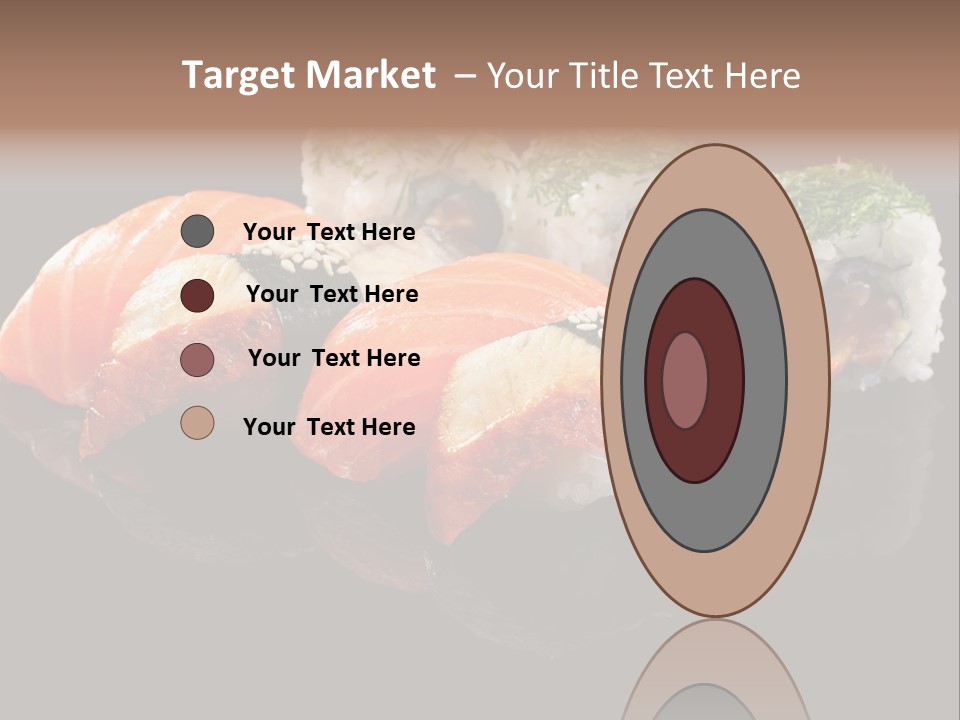 Slice Salmon Oriental PowerPoint Template