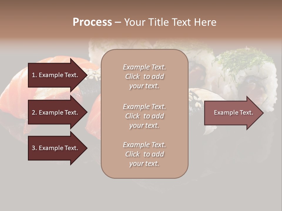 Slice Salmon Oriental PowerPoint Template