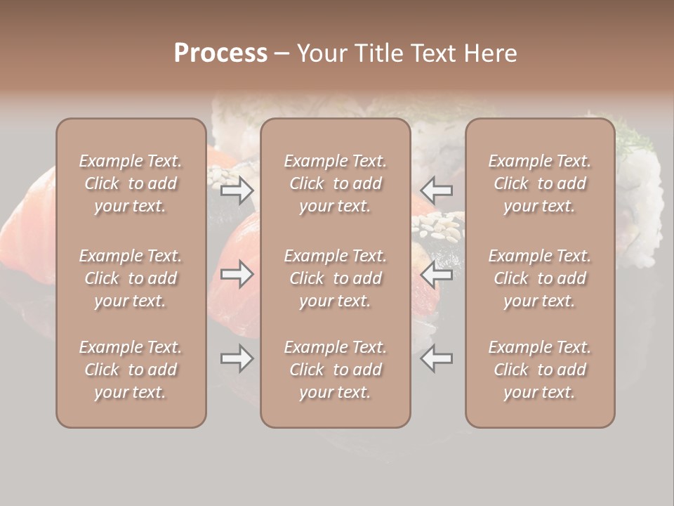 Slice Salmon Oriental PowerPoint Template