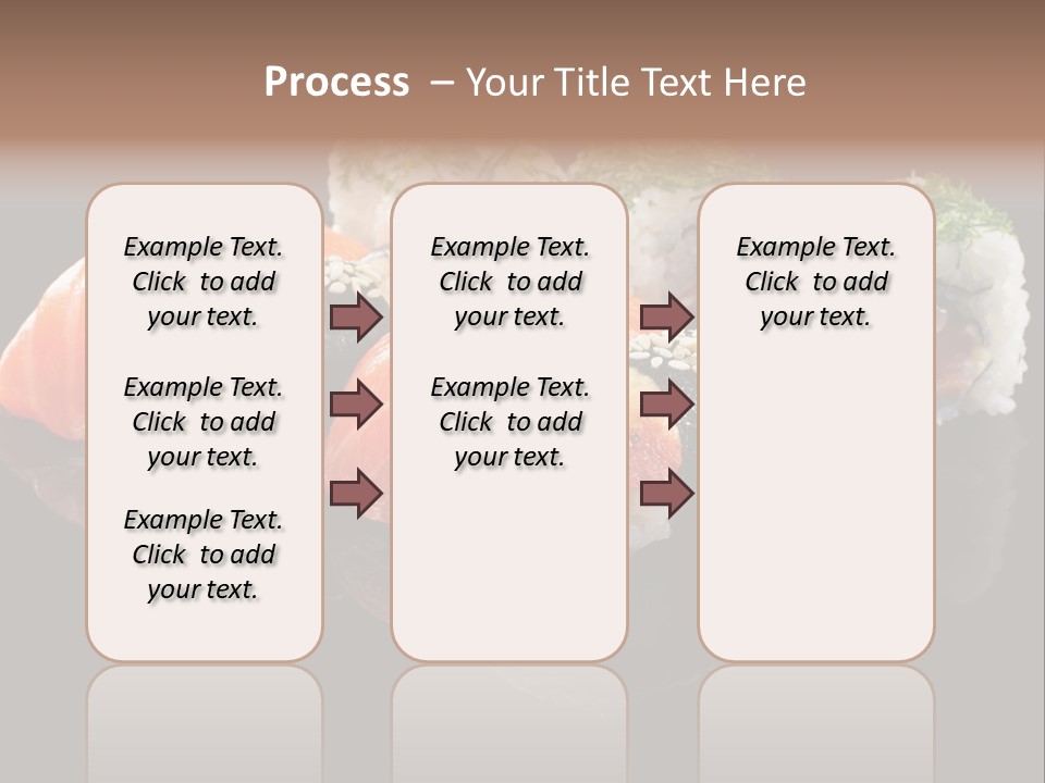 Slice Salmon Oriental PowerPoint Template
