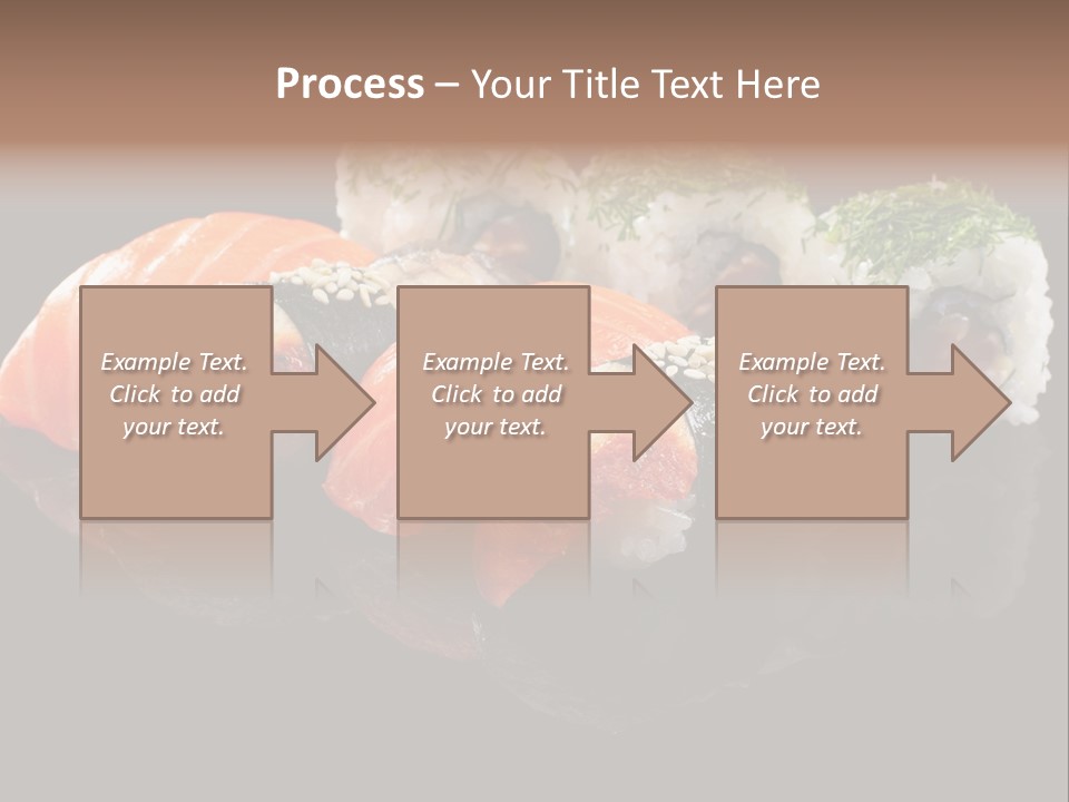 Slice Salmon Oriental PowerPoint Template