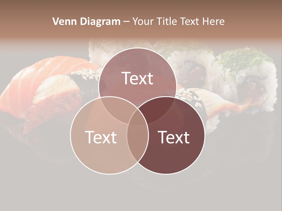 Slice Salmon Oriental PowerPoint Template