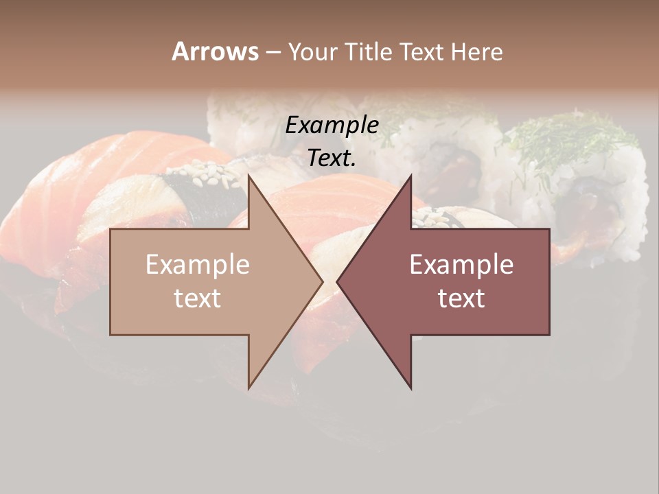 Slice Salmon Oriental PowerPoint Template