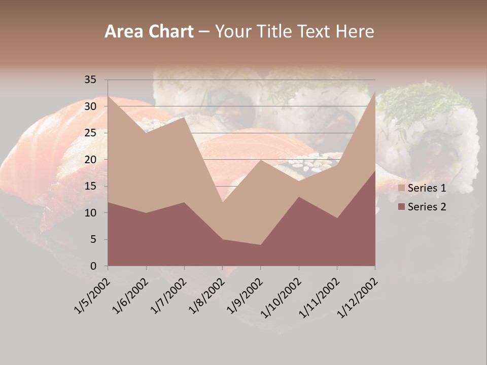 Slice Salmon Oriental PowerPoint Template