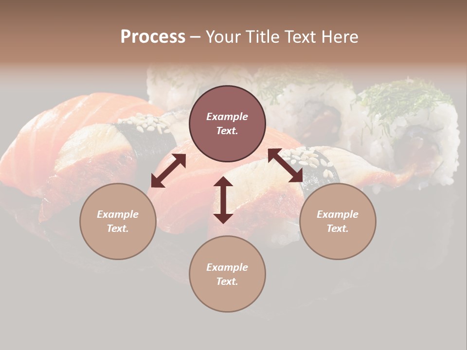 Slice Salmon Oriental PowerPoint Template