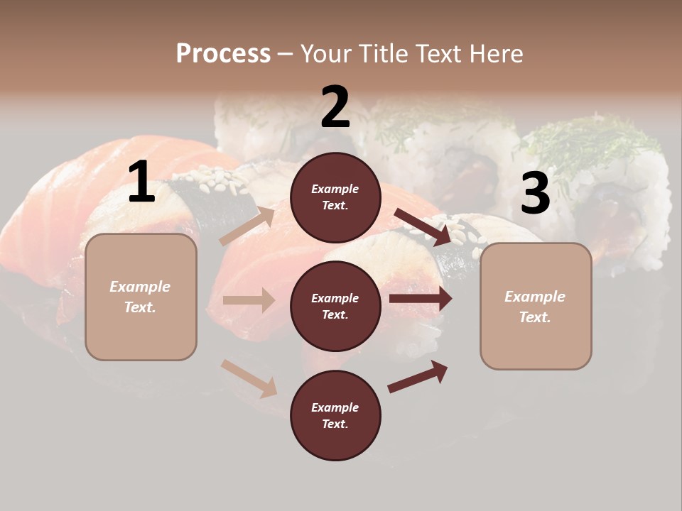 Slice Salmon Oriental PowerPoint Template