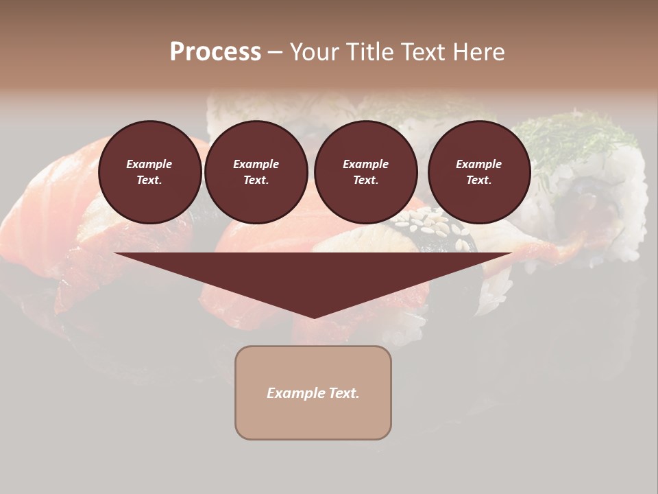 Slice Salmon Oriental PowerPoint Template