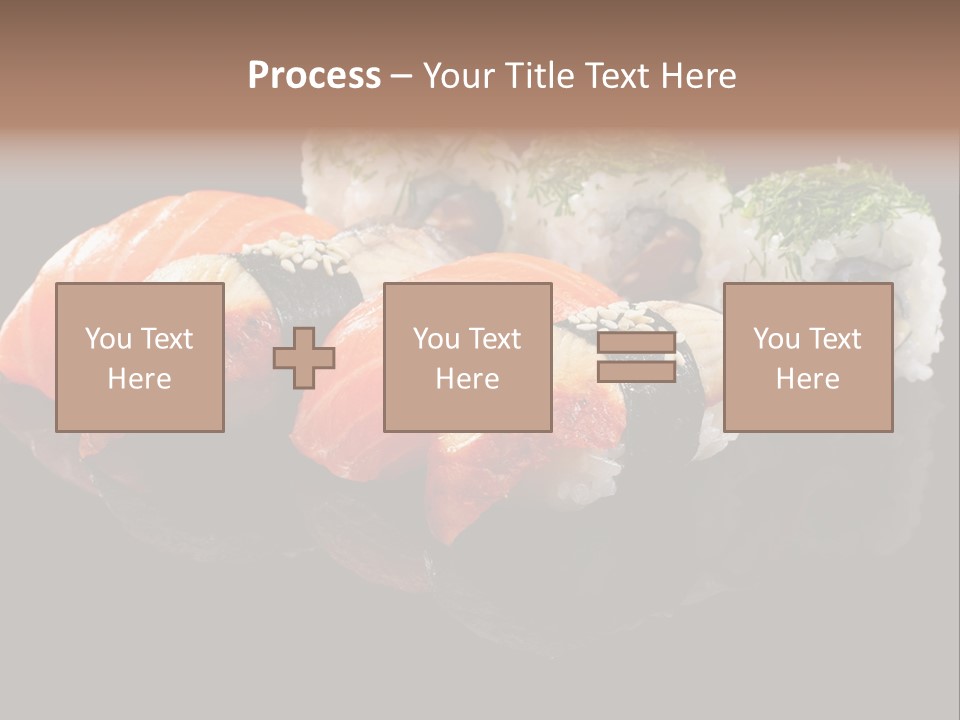 Slice Salmon Oriental PowerPoint Template