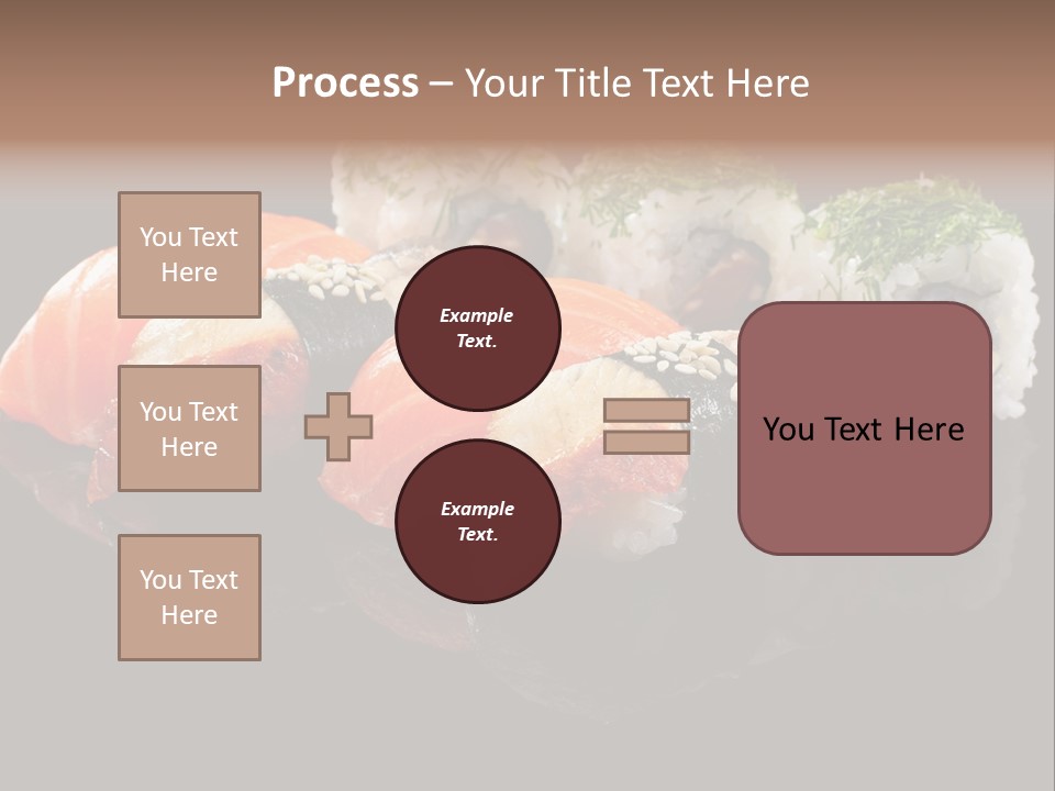 Slice Salmon Oriental PowerPoint Template